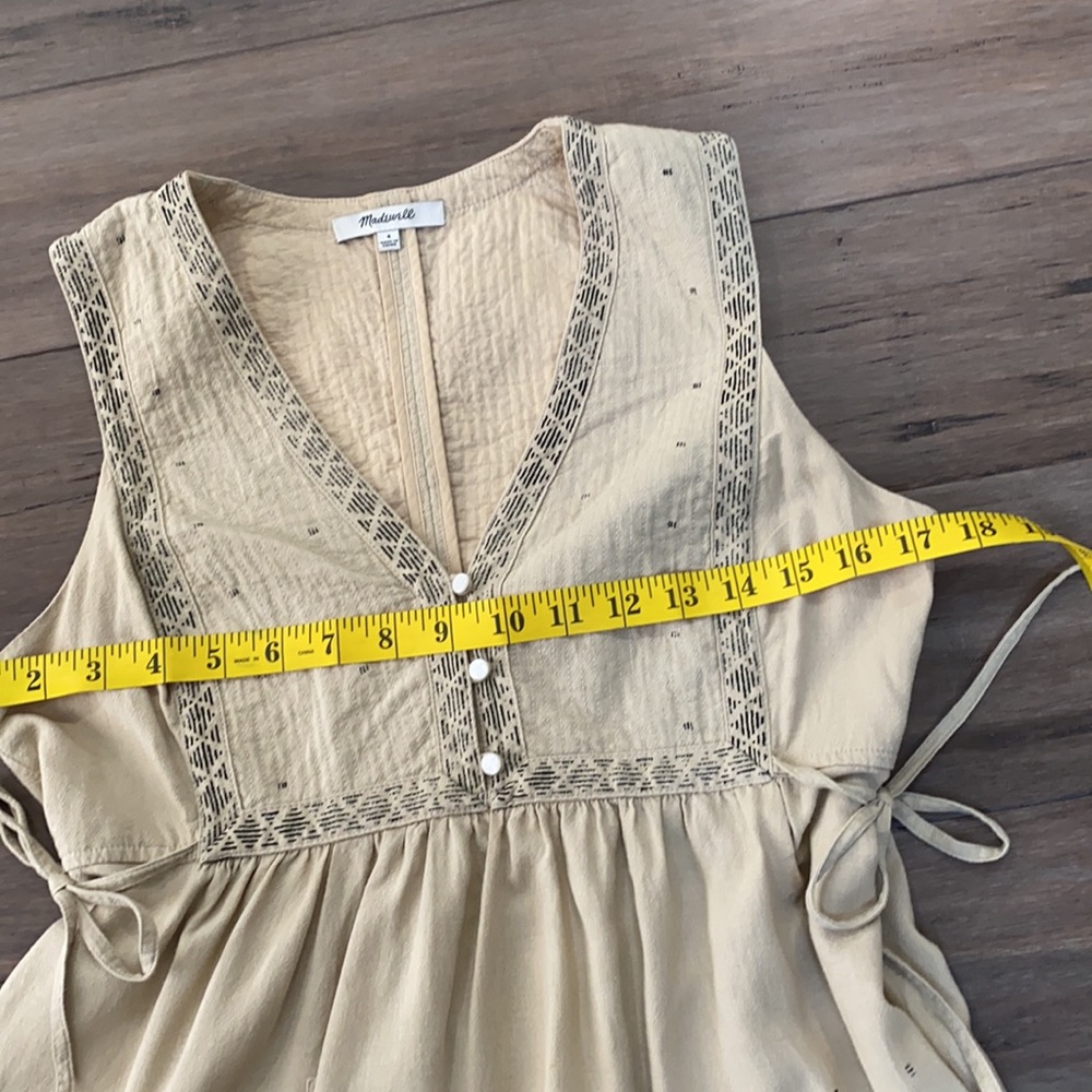 Madewell Quilted side-tie Dress in Moroccan Desert - Picture 10 of 12